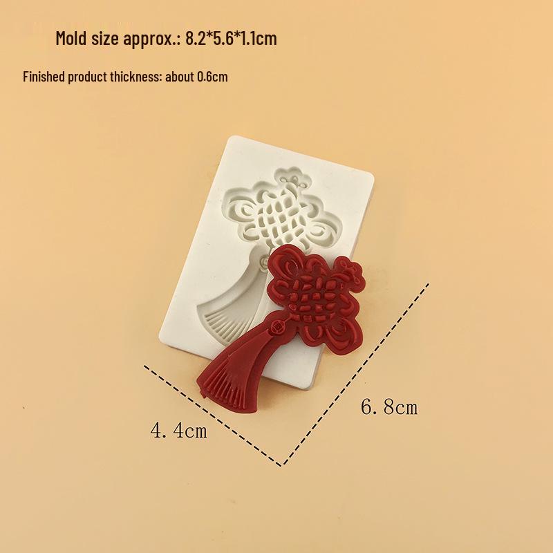 Chinese Knot Lantern Firecracker Cake & Chocolate Mold - Heat Resistant DIY Baking Tool