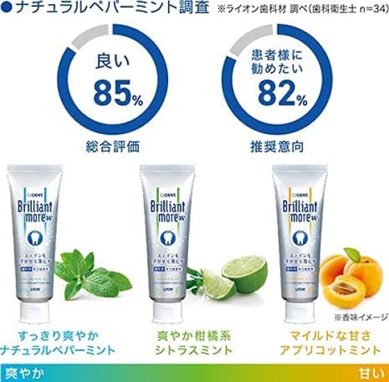 Lion Dental Materials Aufhellung Brilliant Mehr Doppel Natürliches Aprikose Zitrus Minze 1 Flasche Mehr Zahnärztliche Professionelle Aufhellung Pfefferminze, Minze, (90 g)