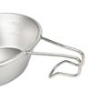 Stainless Steel Camping Cup 16.5x12cm Portable for Barbecue Hiking Camping Picnics Hangable Soup Bowl