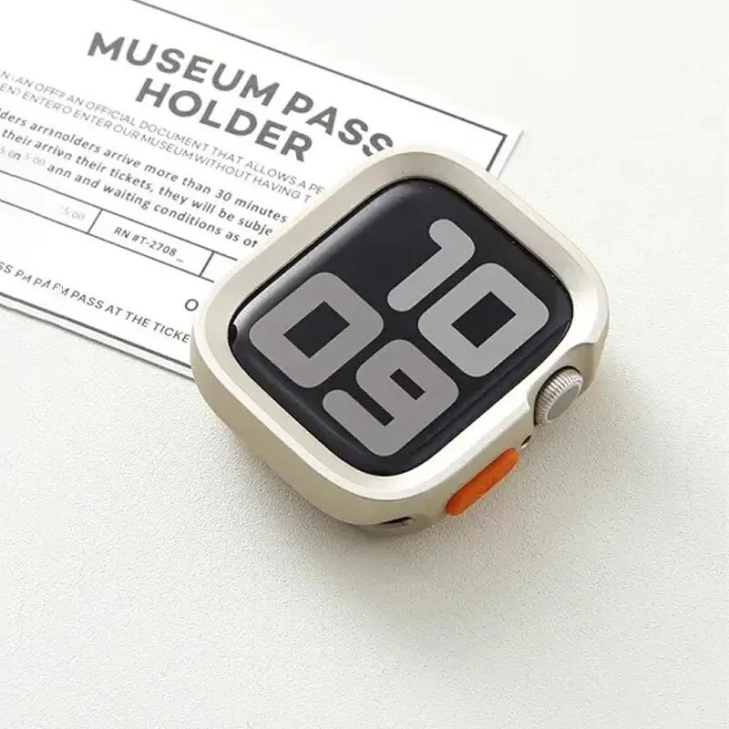 Candy Silicone Case+Strap For Apple Watch Series 9 8 7 45mm 41mm Band SE 6 5 4 44mm 40mm Nylon Correa Strap Iwatch Ultra 2 49mm