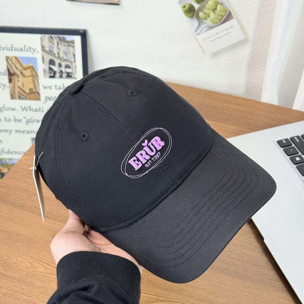 Fashion Hat new embroidery ERUR spring and summer baseball hat new big head circumference soft top versatile casual face small cap tide