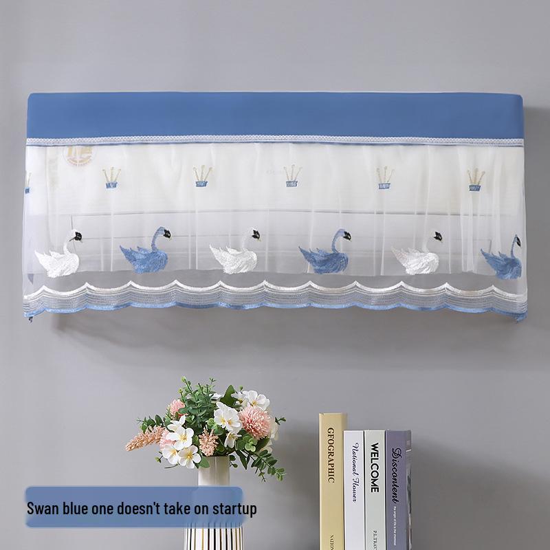 Universal Wall-Mounted Air Conditioner Dust Cover - Moisture-Proof, Full Coverage, Wind Blocker
