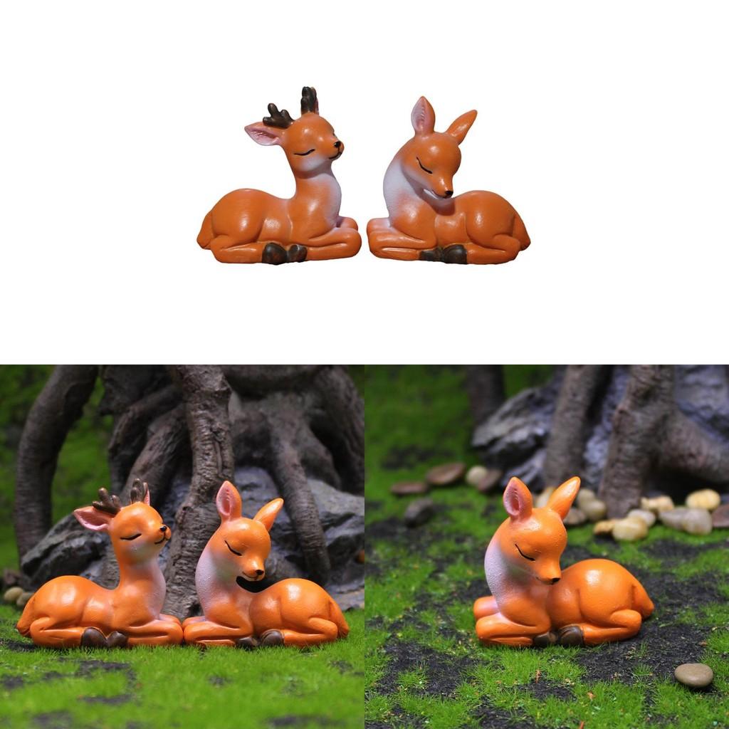 Cute Deer Resin Miniatures For Event Animal Decoration And Friendship Gifts