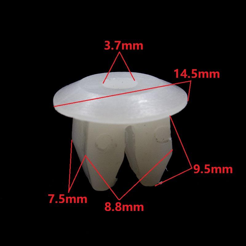 30 Pcs Car Round head Nut Screw Fixed Grommet Clip Nylon Snap In Fastener 30PCS