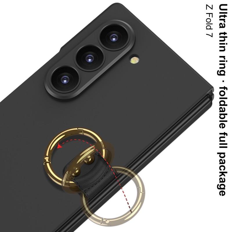 Foldable Phone Case Galaxy Z Fold 7 6 5 Matte Grip Ring Holder Shockproof Waterproof