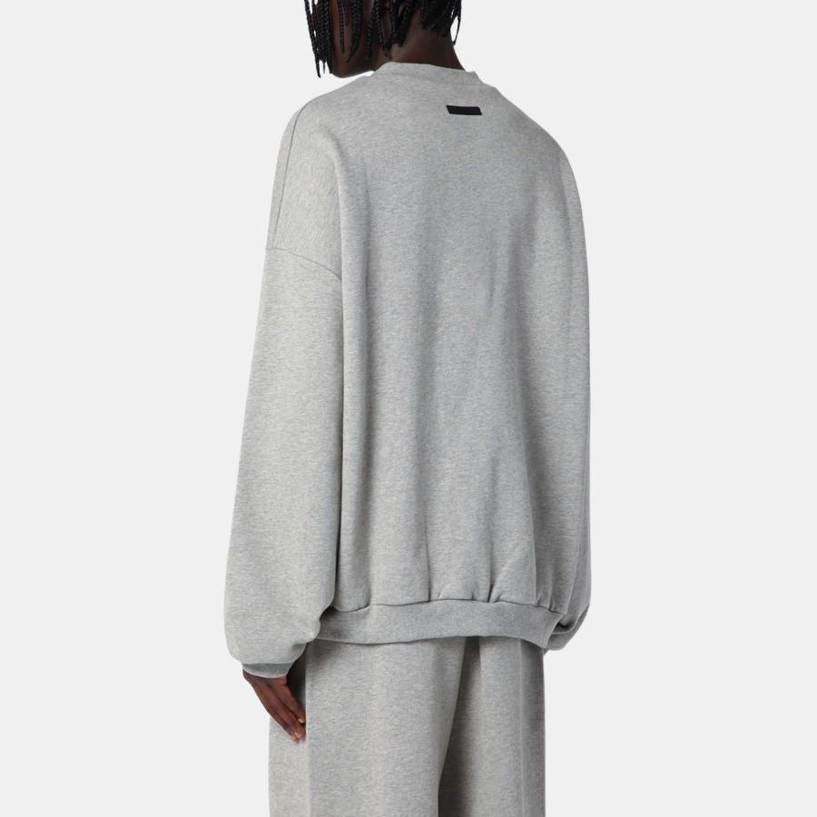 Fear of God Essentials Fleece Crewneck Dark Heather Men Tops Grey 192BT246261F