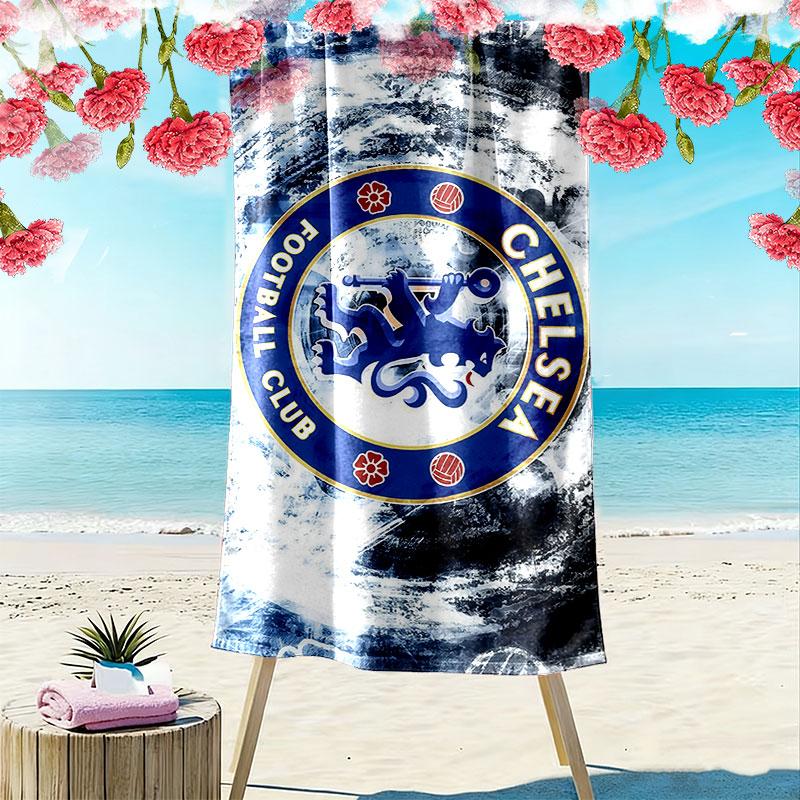 The Blues Print Beach Towel, Large Soft Quick Dry Towel for Beach Camping Swimming
