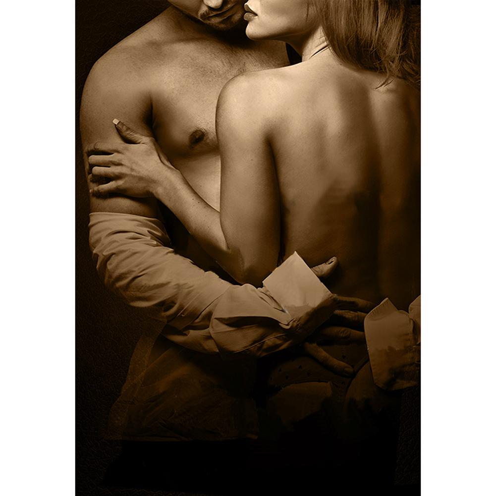 5D DIY Diamantmaleri sexy elsker Diamantbroderi Korssting Hel sirkulær Rhinestone Home Decor