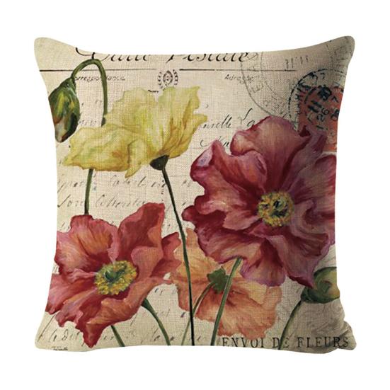 

Наволочка с красивыми гладкими краями, легкая подушка, чехол, удобная сенсорная подушка с подсолнечником и розой, наволочка для спальни C