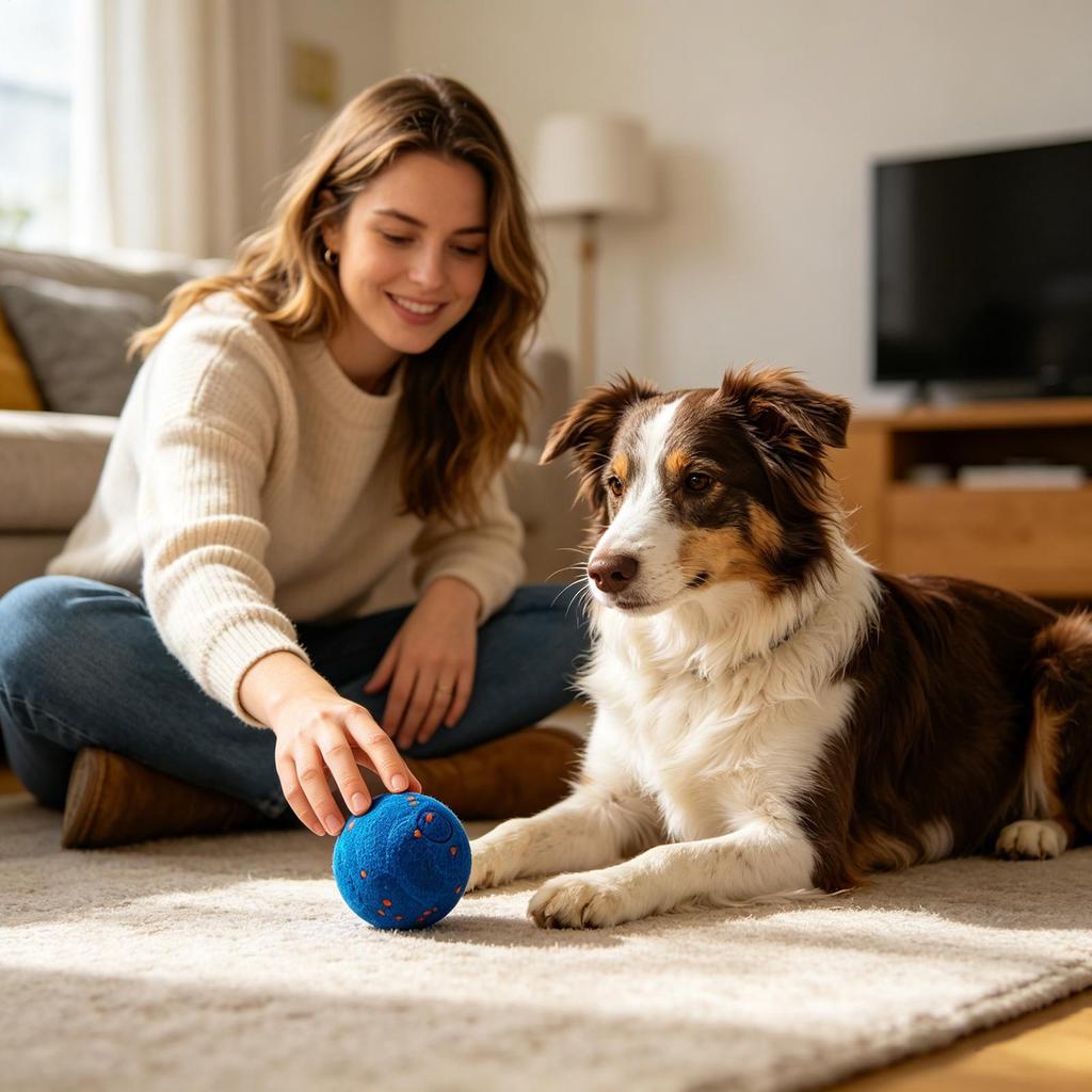 Interactive Dog Toy Electric Rolling Interactive Toy Dog Smart Play Balls For Kitten Cat Puppy Pet Indoor Outdoor Backyard Home