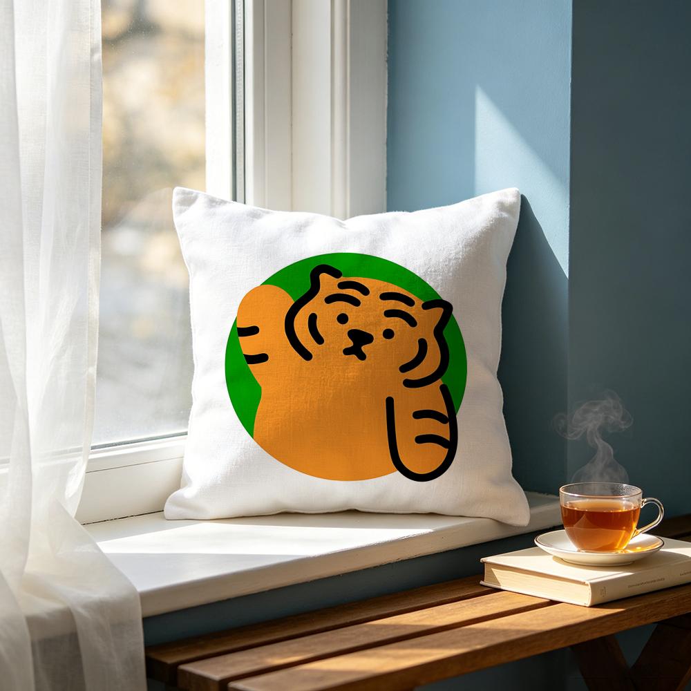 Cartoon CCute Tiger Cartoon Cushion Cover Cushion Cover Set Pcs X X X Pillowcase Decorative Sofa Home Decor