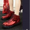 Mirror-effect Sneakers, Glossy Leather Shoes, Trendy Couple Shoes, Casual Shoes, British Style Platform Shoes
