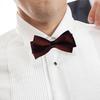 Men Formal Bow Tie Adjustable Design Double-Layered Bow Tie Non-fading Weddings Business Parties Bow Tie