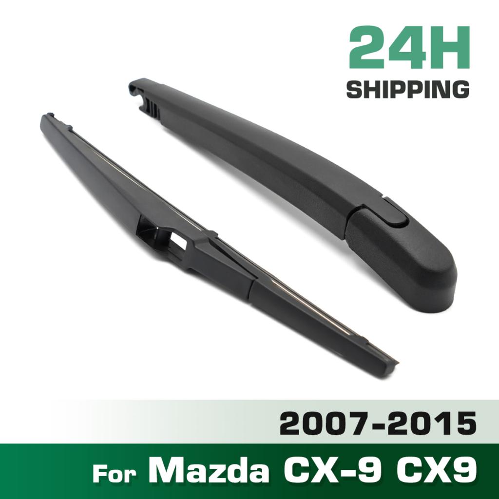 Wiper 14" Rear Wiper Blade & Arm Set Kit For Mazda CX-9 CX9 2007 - 2015 Windshield Windscreen Tailgate Window Rain Brush