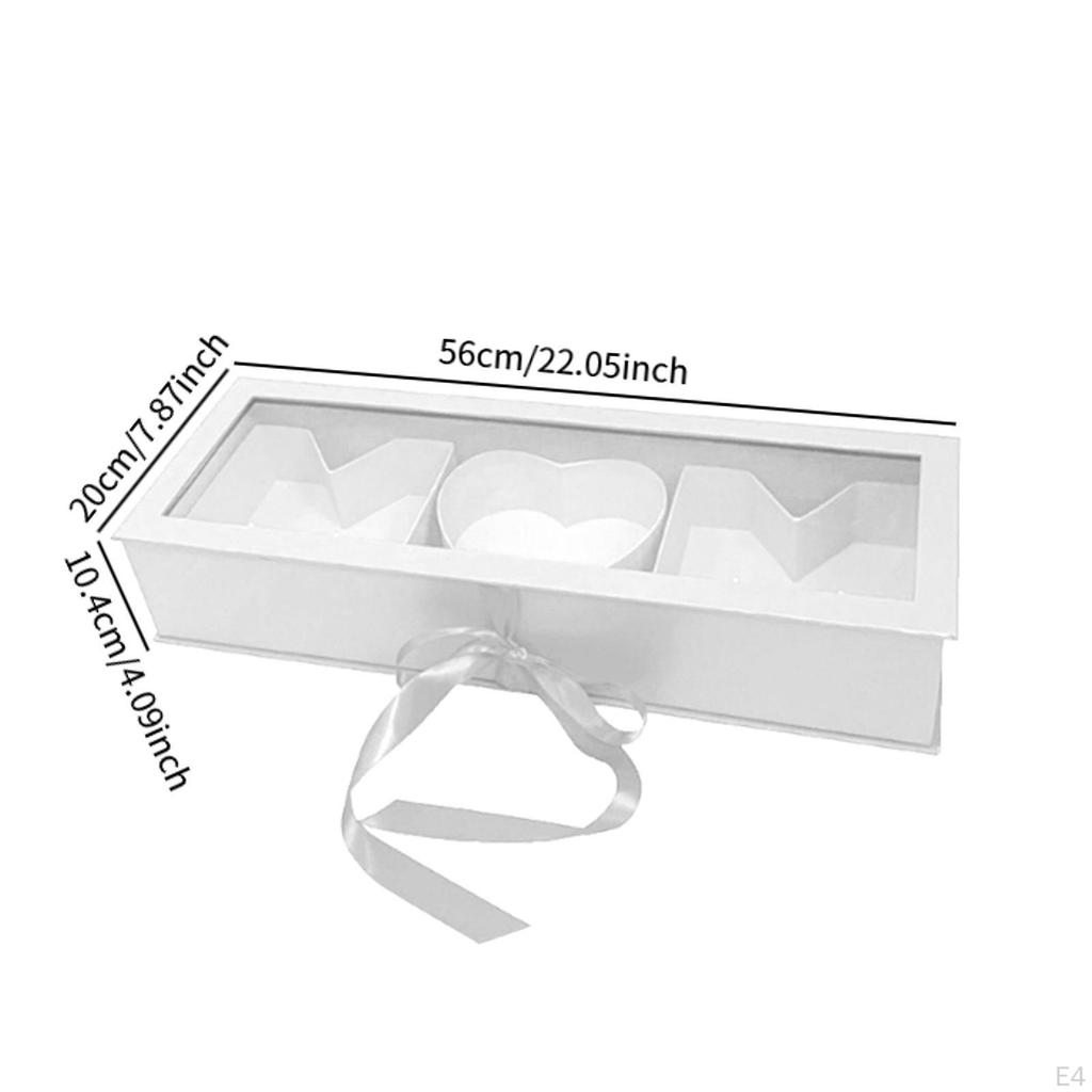 Mom Gift Flower Fillable Box 22x7.8x4inch for Floral Arrangement Accessories Multipurpose Mother's