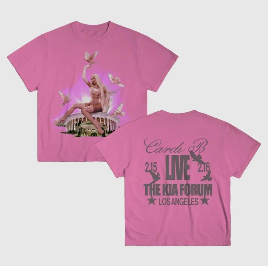 Cardi B Little Miss Drama Tour 2026 On Feb 25 26 Pink T-Shirt M887 L