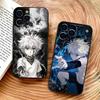 K-Killua Zoldyck H-Hunter X Hunter Handyhülle Für iPhone 17,16,15,14,13,12,11 Plus,Pro Max,XS,Weiche Schwarze Hülle