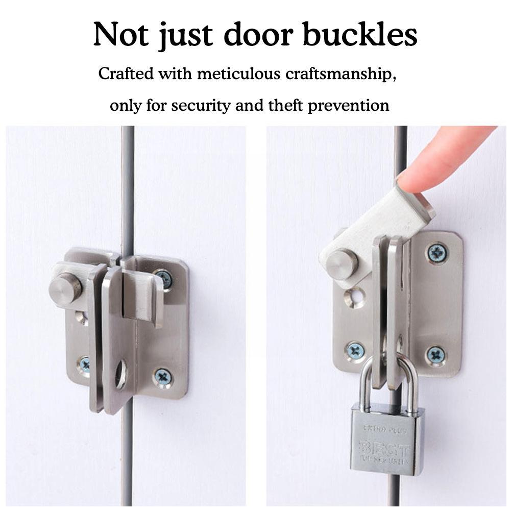 Ενεργοποίηση Αριστερά / Δεξιά Σύντομο Μπουλόνι Αντικλεπτικής Ασφάλειας Χοντρό ντουλάπι από ανοξείδωτο πάχος κλειδαριά πόρτας W0Z1