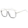 68259 Semi-Rimless Square Sunglasses for Men Women, Fashion Stylish Oversized Sun Glasses, Trendy Personalized Shades 603421