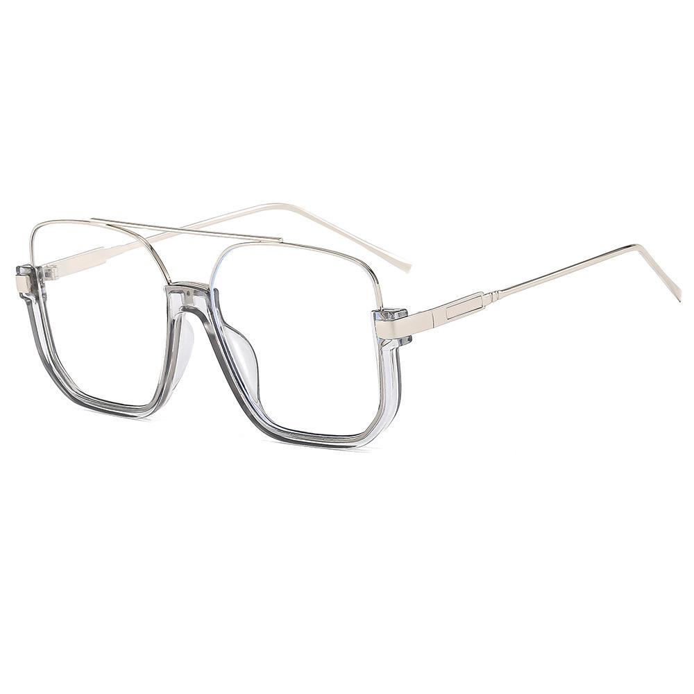 

68259 Semi-Rimless Square Sunglasses for Men Women, Fashion Stylish Oversized Sun Glasses, Trendy Personalized Shades 603421 as shown