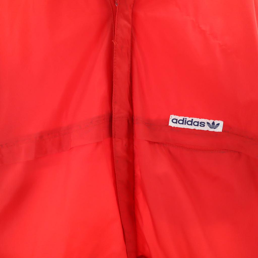 Adidas 70s Vintage Trefoil Logo Windbreaker 180 Red Men's Used