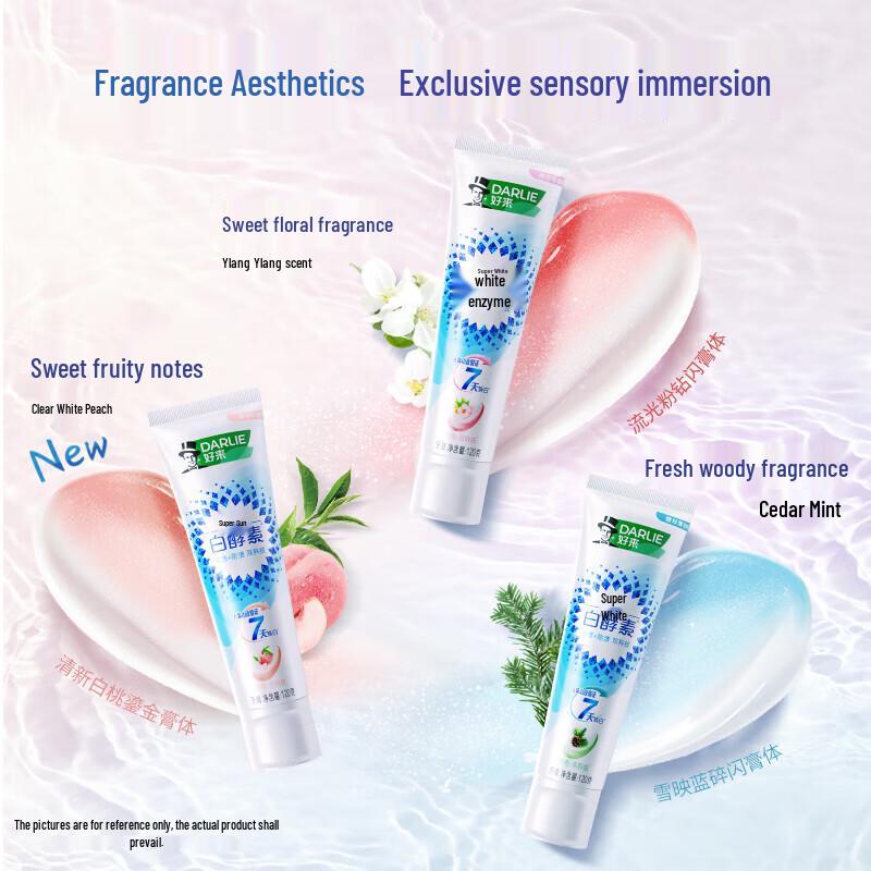 Darlie White Enzyme Cedar Mint Toothpaste (3x120g)