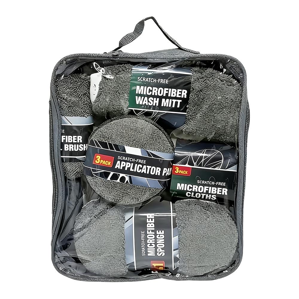Custom Car Wash Kit with Logo Sticker - Auto Cleaning Tool Set