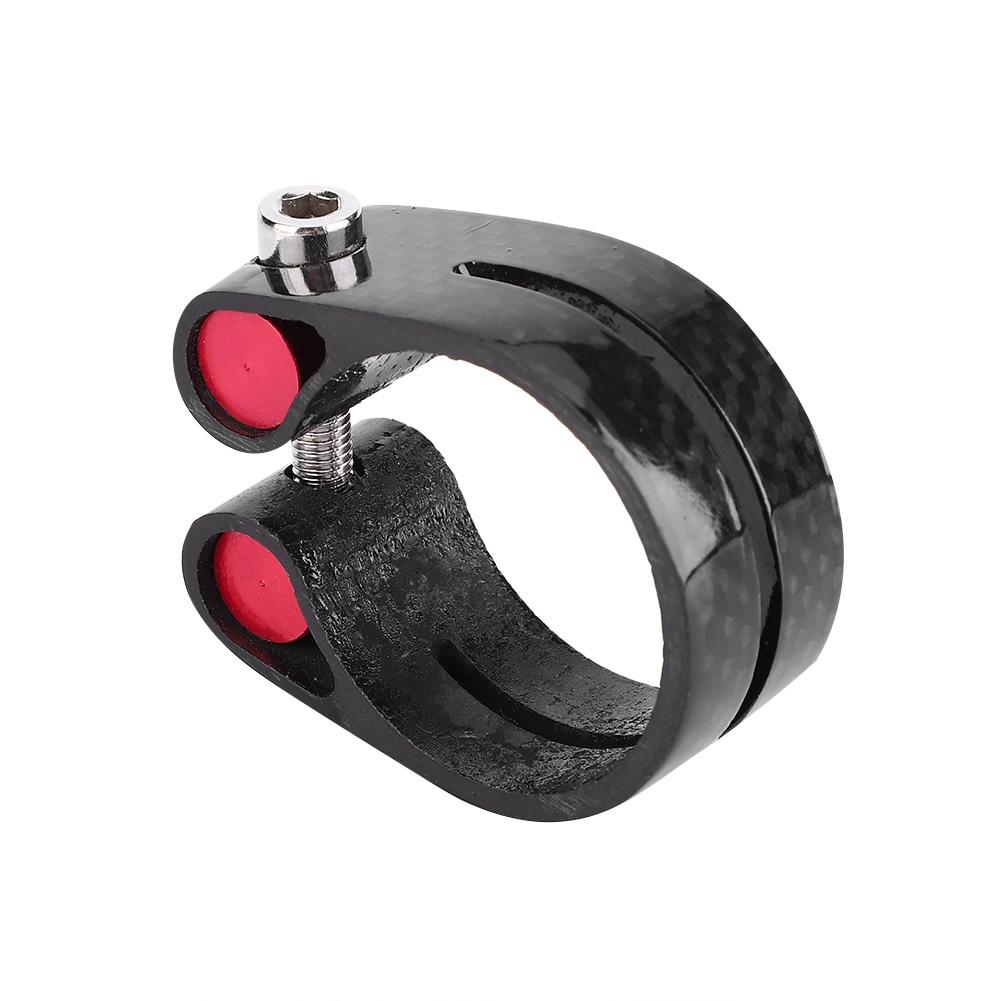 35mm Carbon Post Clamp, 30.8/31.6mm Bike Tube, Clamp Without Tools, for Mountain, Folding, Road Bikes, Made of Carbon