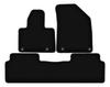 BASIC Black Velour Floor Mats For: Citroen C5 III X7 Liftback, Sedan, Station Wagon, Tourer (2008-2017)