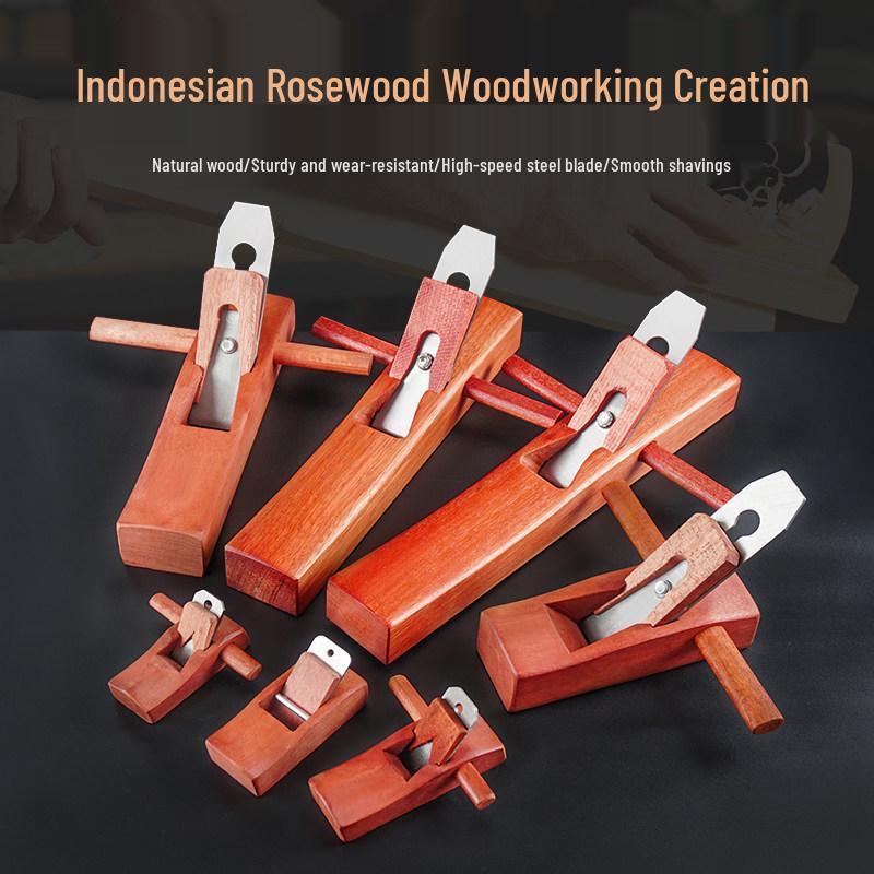 Indonesia Gong Hand Push Planer Set: Small Carpenter's Planer with Blade