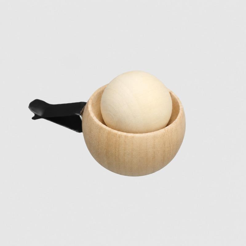 Wooden Essential Oil Diffuser Small Round Egg Diffuser Mini Advanced Natural Fragrance Diffuser Suitable for Cars and Families