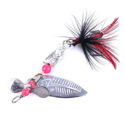 Bass Spinner Baits Przynęty wędkarskie, Inline Rooster Tail Spinner Przynęty Twardy metal Łyżka wędkarska Przynęty na pstrąga Przynęty na łososia