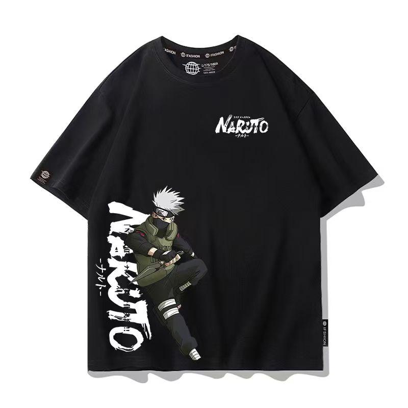 Men's Naruto Anime Graphic T-Shirt, Sasuke Uchiha & Pain Akatsuki Oversized , Summer Loose Fit Casual Streetwear for Boys&Girls