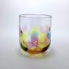 Hizen Bidoro Sake Rock Rainbow Old Fashioned Tumbler Made in Japan Gift Glass, Glass, [Traditional Craft/Blown Glass/Gift/350ml] (Celebration Present)