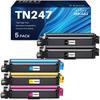 Compatible Toner - COMPTOIR DES PARISIENNES - TN-247 - Pack of 5 - CMYK - 3000 Pages Black
