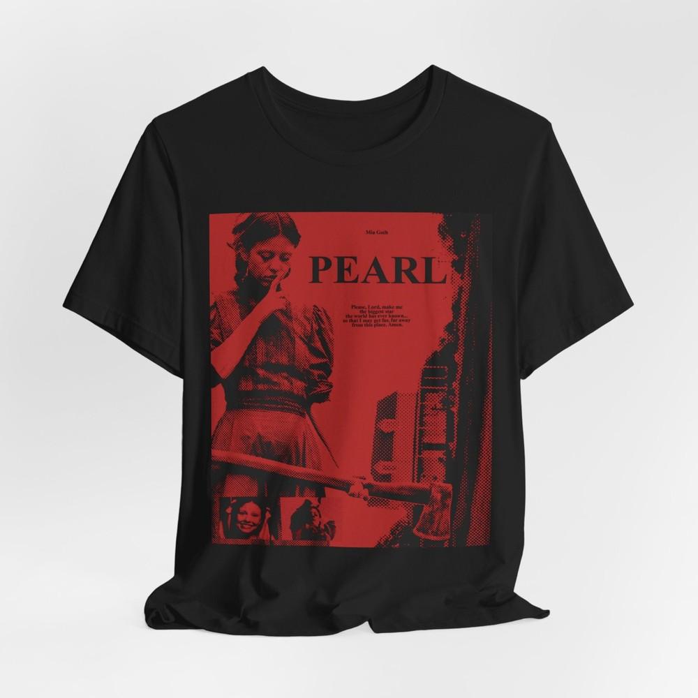 Pearl Red amp; Black Bold Contrast Tee – Unisex Shirt for Effortless Style amp; Impact Unisex T-Shirt S