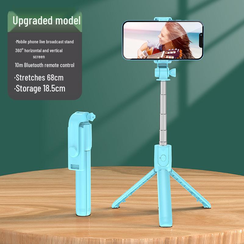 360° Rotating Bluetooth Selfie Stick & Tripod for Live Streaming & Photography
