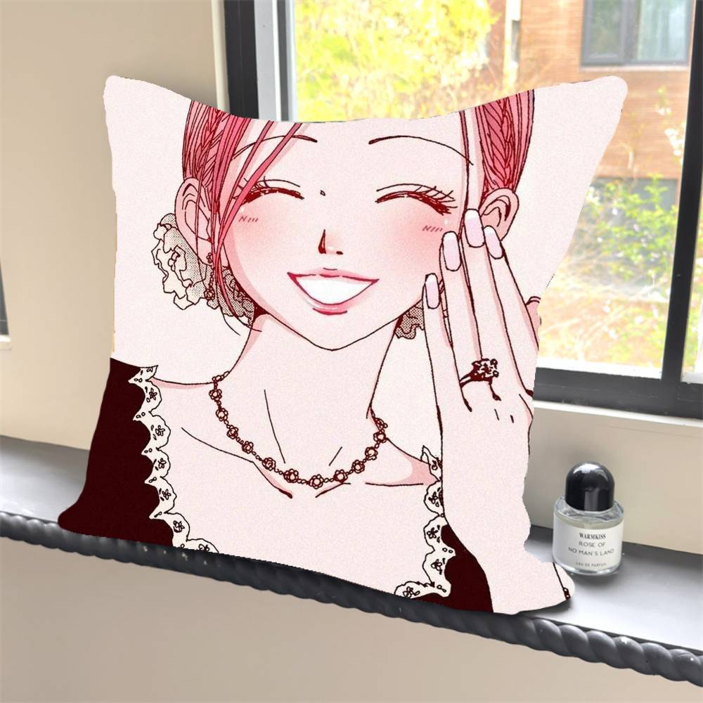 Komatsu Nana Japanese Anime NANA Pillow Case Square Pillow Bedroom Sofa Leisure Comfort Cushion Car Home Decoration