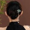 Plum Hairpin Vintage Style Hair Stick with Tassel Dangle Hanfu Hair Accessory for Cheongsam Chinese Hairpin for Women