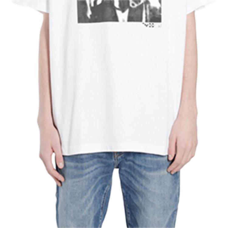 Off- Pre-Owned graphic-print cotton T-shirt OMAA038R201850150110