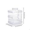 Clear Tea Countertop Water Bucket | Transparent, with Handle, for Home Kitchen