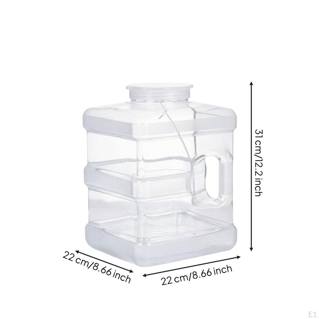 Clear Tea Countertop Water Bucket | Transparent, with Handle, for Home Kitchen