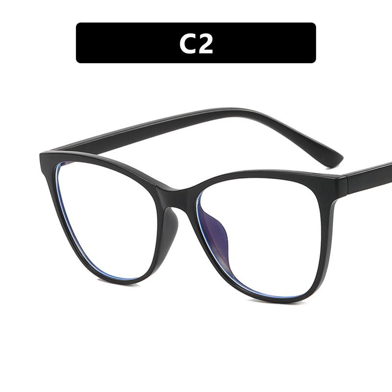 Fashionable Oversized Cat Eye Glasses Frame For Prescription Eyewear Short Sight Eyewear 0 -0.5 -1 -1.25 -1.5 -1.75 -2.0 To -6