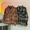 Xiaoxiang High Street Plaid Couple Shirt Jacket: Men's American Retro Long-Sleeve Trend for Spring & Autumn