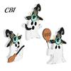 Halloween Mantel Decor 3Pcs Decoration, Black Cat Ghost Witch Hat Table Decor, Decorations Rustic Farmhouse Wooden Centerpieces for Home Office Tiered