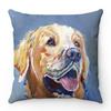 Creative watercolor colored dog design Digital printing short plush pillow covers for car sofa office cushion cover home goods