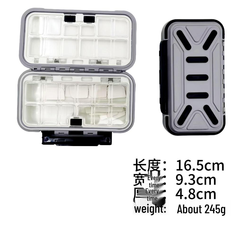 Tragbare Mehrzweck-Angelkasten mit Haken, Schnüren und Ködern