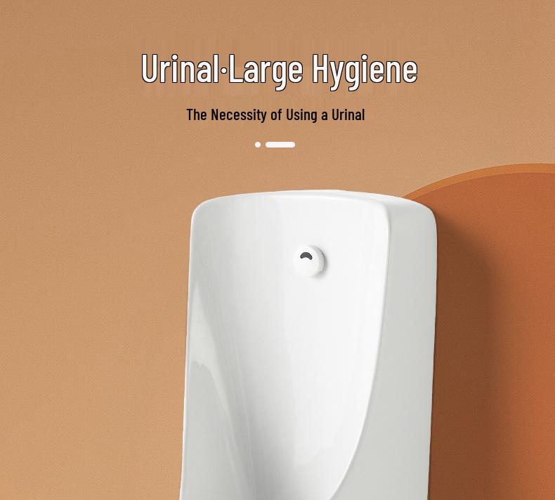 Wall-Mounted Ceramic Automatic Sensor Urinal for Men