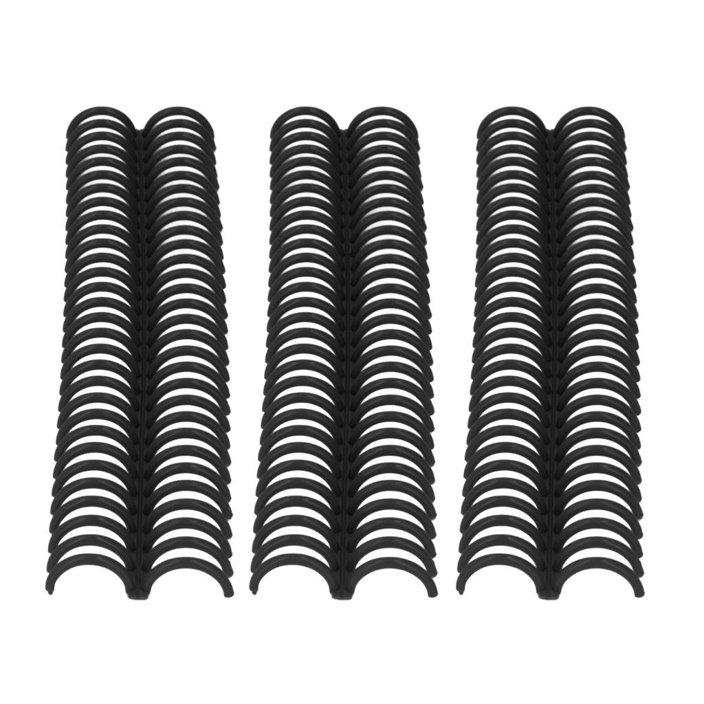 10 Pcs Loose Leaf Binding Spine 30 Holes 22mm Inner Diameter Wear Resistant Plastic Binding Rings