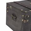 Large Decorative Treasure Chest Grey Wooden Jewelry Box Wooden Storage Box  Home Bedroom Decor